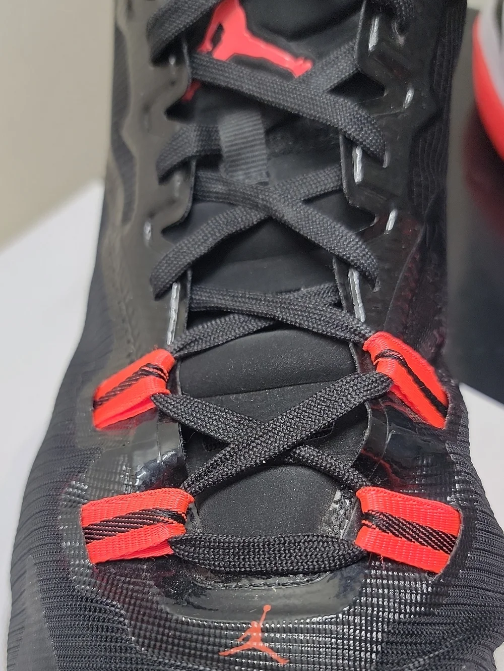 Jordan Zion 1 Black Bright Crimson White Men's Size 16
